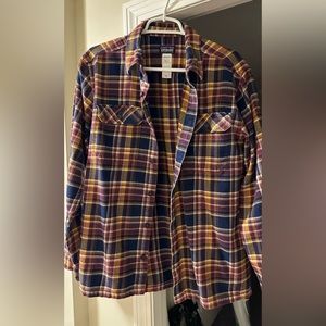 Vtg Patagonia Plaid Double Pocket Button Down Shirt, Medium